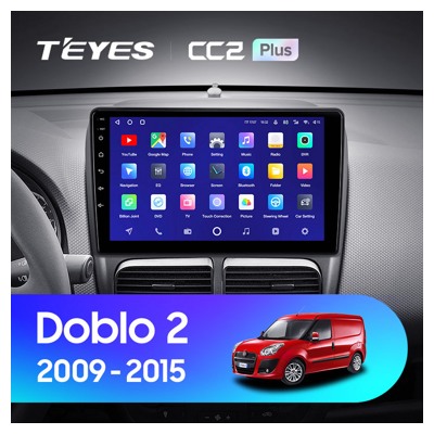 Штатная автомагнитола на Android TEYES CC2L Plus для Fiat Doblo 2 2009-2015 2/32gb- фото2