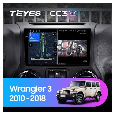 Штатная автомагнитола на Android TEYES CC3 2K для Jeep Wrangler 3 JK 2010-2018 (Версия L-14) 3/32gb- фото3