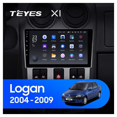 Штатная автомагнитола на Android TEYES X1 для Renault Logan 2004-2009 2/32gb- фото3