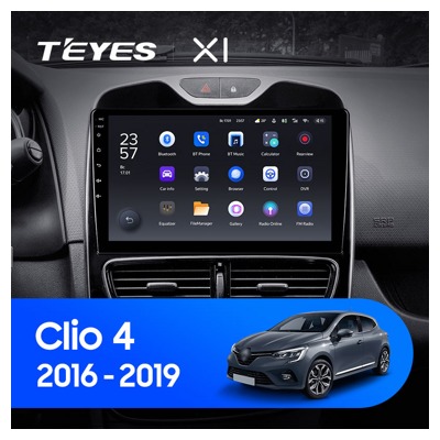 Штатная автомагнитола на Android TEYES X1 для Renault Clio 4 BH98 KH98 2016-2019 2/32gb- фото3
