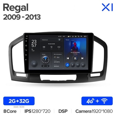 Штатная автомагнитола на Android TEYES X1 для Buick Regal 2009-2013 2/32gb- фото