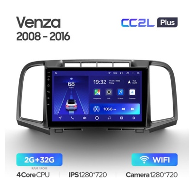 Штатная автомагнитола на Android TEYES CC2L Plus для Toyota Venza 2008-2016 2/32gb