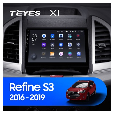 Штатная автомагнитола на Android TEYES X1 для JAC Refine S3 2016-2019 2/32gb- фото3