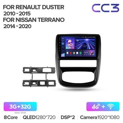 Штатная автомагнитола на Android TEYES CC3 для Renault Duster 1 2010-2015 3/32gb