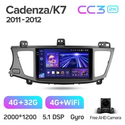 Штатная автомагнитола на Android TEYES CC3 2K для Kia Cadenza K7 2011-2012 3/32gb- фото
