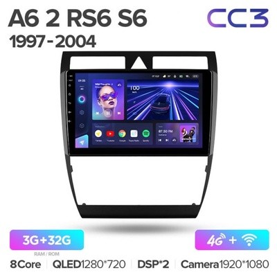 Штатная автомагнитола на Android TEYES CC3 для Audi A6 C5 1997-2004, S6 2 1999-2004, RS6 1 2002-2006 3/32gb