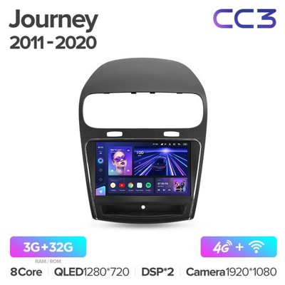 Штатная автомагнитола на Android TEYES CC3 для Dodge Journey JC 2011-2020 3/32gb