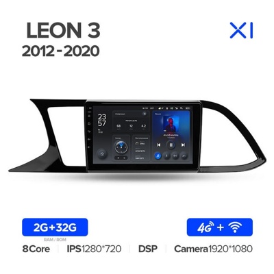Штатная автомагнитола на Android TEYES X1 для Seat Leon 3 2012-2020 2/32gb- фото