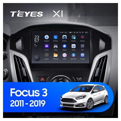 Штатная автомагнитола на Android TEYES X1 для Ford Focus 3 Mk 3 2011-2019 2/32gb- фото3