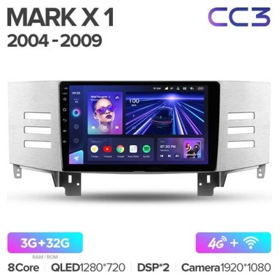 Штатная автомагнитола на Android TEYES CC3 для Toyota Mark X 1 X120 2004-2009 3/32gb