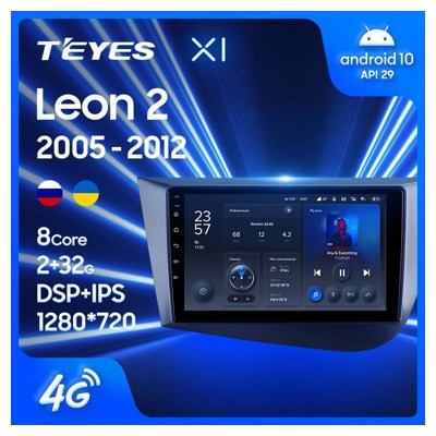 Штатная автомагнитола на Android TEYES X1 для Seat Leon 2 2005-2012 2/32gb- фото2