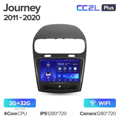 Штатная автомагнитола на Android TEYES CC2L Plus для Dodge Journey JC 2011-2020 2/32gb