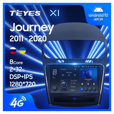 Штатная автомагнитола на Android TEYES X1 для Dodge Journey JC 2011 2020 2/32gb- фото2