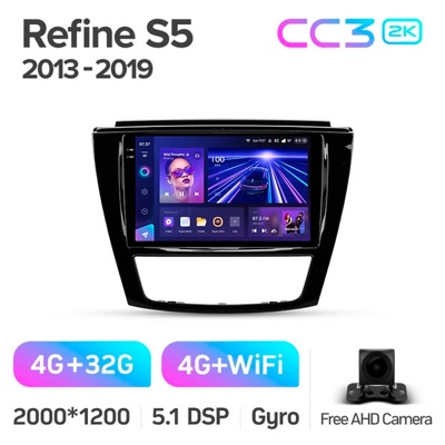 Штатная автомагнитола на Android TEYES CC3 2K для JAC Refine S5 2013-2019 3/32gb- фото