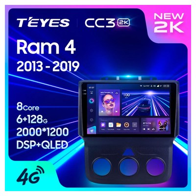 Штатная автомагнитола на Android TEYES CC3 2K для Dodge Ram 4 DJ DS 2013-2019 (Версия F2) 3/32gb- фото2