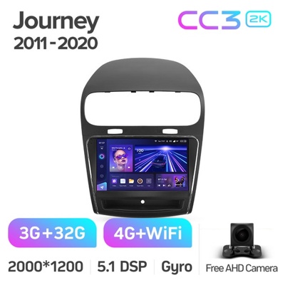 Штатная автомагнитола на Android TEYES CC3 2K для Dodge Journey JC 2011-2020 3/32gb- фото