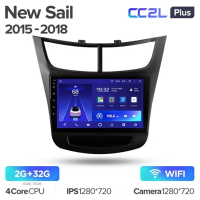 Штатная автомагнитола на Android TEYES CC2L Plus для Chevrolet Sail 2015-2018 2/32gb