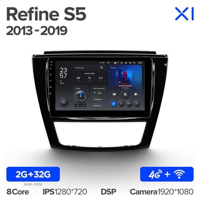 Штатная автомагнитола на Android TEYES X1 для JAC Refine S5 2013-2019 2/32gb- фото