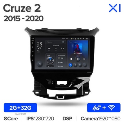 Штатная автомагнитола на Android TEYES X1 для Chevrolet Cruze 2 2015-2020 2/32gb- фото
