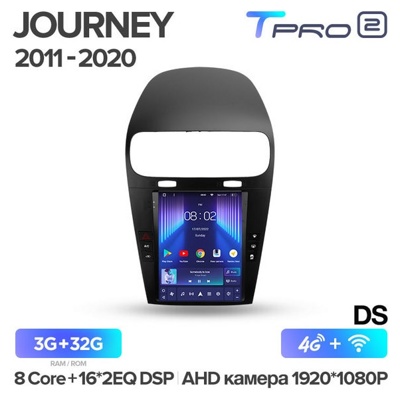 Штатная автомагнитола на Android TEYES TPRO 2 для Dodge Journey JC 2011-2020 (Версия DS) 3/32gb- фото