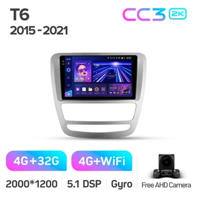 Штатная автомагнитола на Android TEYES CC3 2K для JAC T6 1 2015-2021 3/32gb- фото