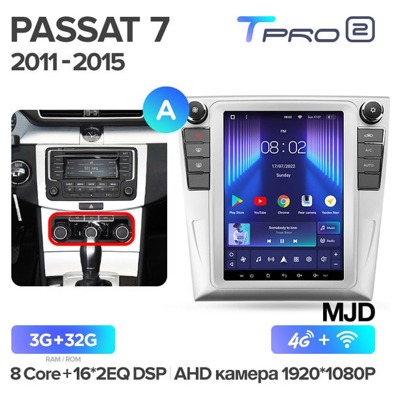 Штатная автомагнитола на Android TEYES TPRO 2 для Volkswagen Passat 7 B7 NMS 2011-2015 (Версия A-MJD) 3/32gb- фото