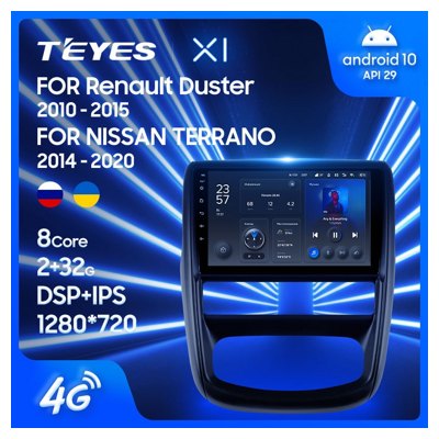 Штатная автомагнитола на Android TEYES X1 для Renault Duster 2010-2015 2/32gb- фото2