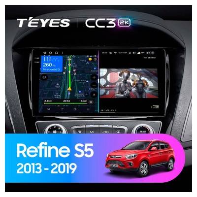 Штатная автомагнитола на Android TEYES CC3 2K для JAC Refine S5 2013-2019 3/32gb- фото3