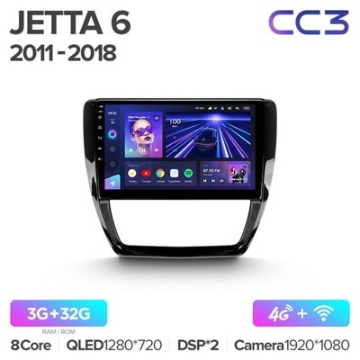 Штатная автомагнитола на Android TEYES CC3 для Volkswagen Jetta 6 2011-2018 3/32gb
