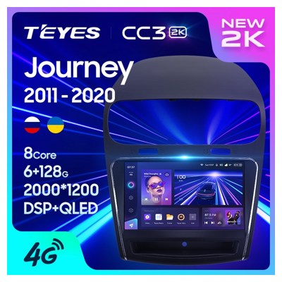Штатная автомагнитола на Android TEYES CC3 2K для Dodge Journey JC 2011-2020 3/32gb- фото2