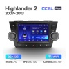 Штатная автомагнитола на Android TEYES CC2L Plus для Toyota Highlander 2 XU40 2007-2013 2/32gb